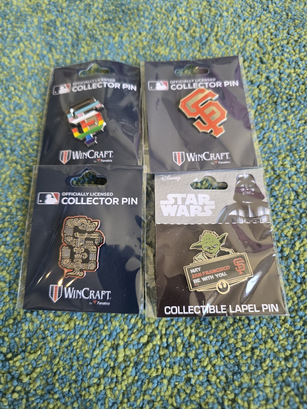SF Giants Collector Pin Set